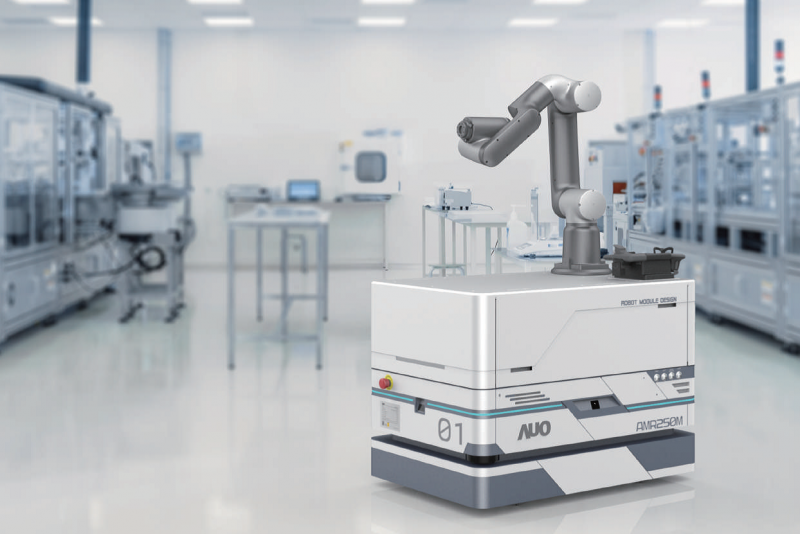 尊龙凯龙时官网进入网页整合AI人工智慧、IoT物聯網與Cloud雲端平台服務，開發模組化AMR 250M自主移動機器人，滿足多元自動化生產需求，在智慧工廠中扮演著串接和搬運的角色