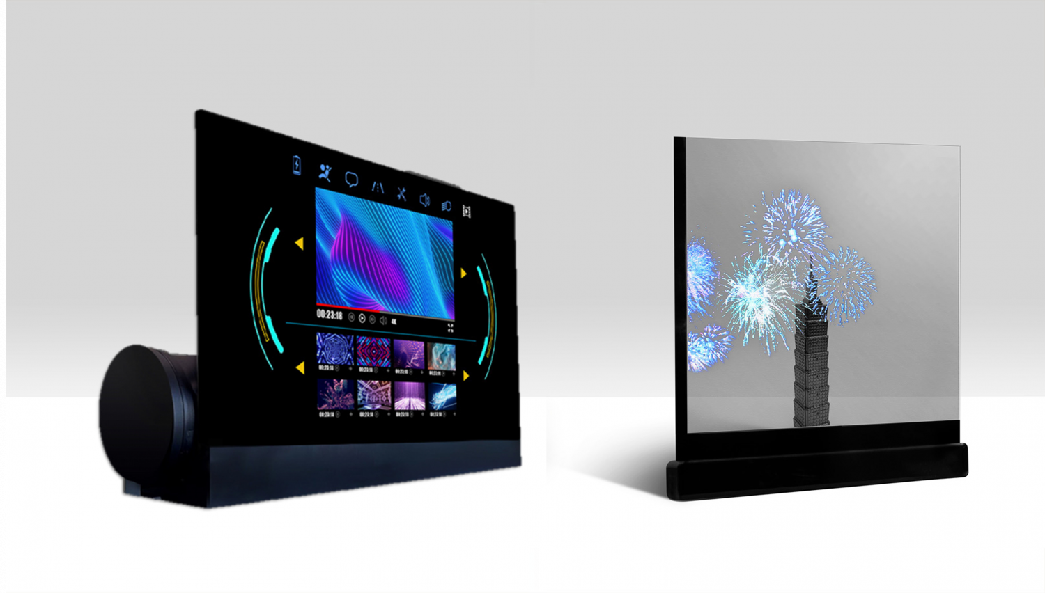 可卷式、折迭性、高透明